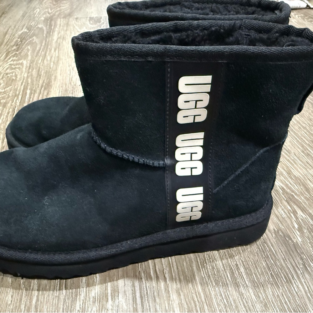 UGG Classic Black Suede Boots